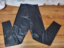 Commando Leggings Womens Medium Perfect Control Faux Vegan Leather Black Classy