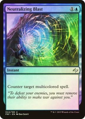 MTG FOIL Neutralizing Blast  - Fate Reforged #044