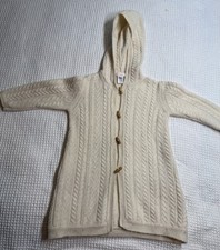 Janie Jack Lambs Wool/ Angora Cardigan With Wood Toggle Buttons 18-24 Months