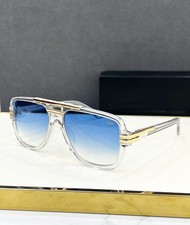 Cazal MOD 8037 Clear Gold Blue Gradient Square Unisex 61-15-145 Sunglasses