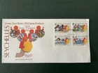 Seychelles 1985 #572-575 Indian Ocean Games - FDC
