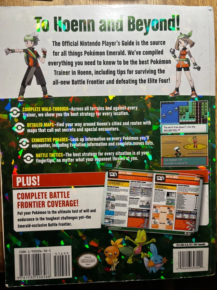 Pokemon Emerald Nintendo Game Boy Advance GBA, Authentic, Tested - Image 2 of 4