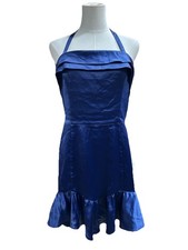 Johnny Wujek Women’s Juniors Sleeveless Bodycon Mini Dress Deep Cobalt Blue 3