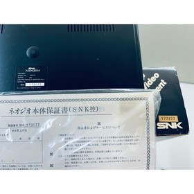 NEO GEO AES Console SNK with box dedicated controller, adapter, warranty card