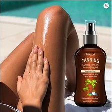 Coconut Tanning Oil Sunless Self Tanner Bronze Skin Intensifying Spray Body100ml