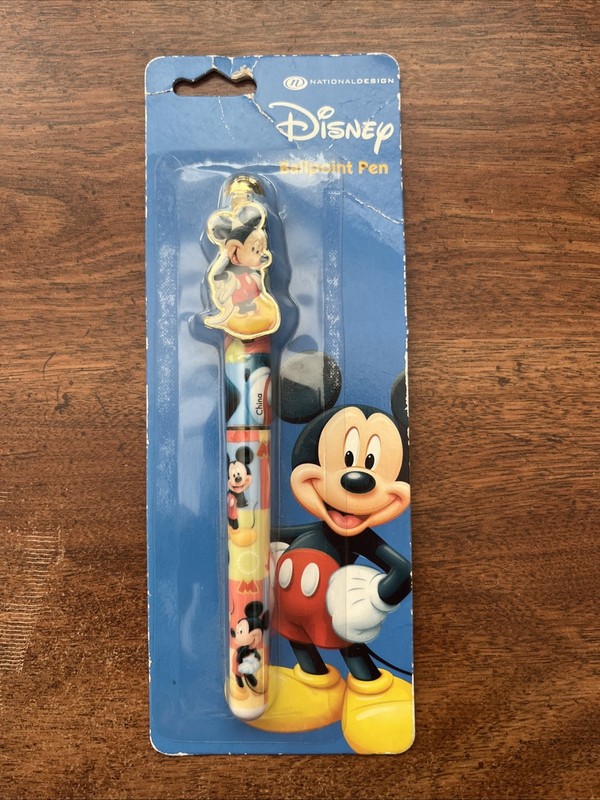 Walt Disney Vintage Mickey Mouse Ballpoint Pen Collectible By National Design