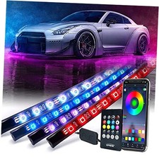 RGB Car Underglow Bluetooth Lights Kit, Underbody Neon Accent Exterior Cars