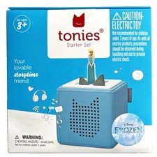 NEW Tonies Disney FROZEN Light Blue Toniebox 1 Player Starter Set Tonie box