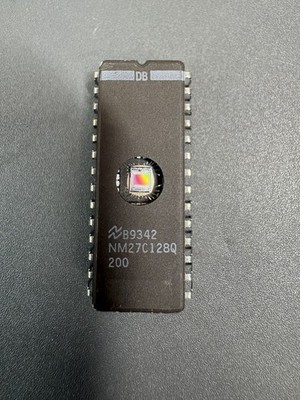 x5 NM27C128Q 128Kb UV EPROM DIP IC Vintage Memory Chip (Windowed) NOS