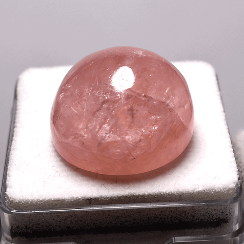 Certified 52.6 Cts Natural Morganite Untreated 22MM Cabochon AAA Grade Gemstone - Picture 2 of 13