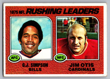 Click to enlarge 1975 Rushing Leaders (O.J. Simpson / Jim Otis)