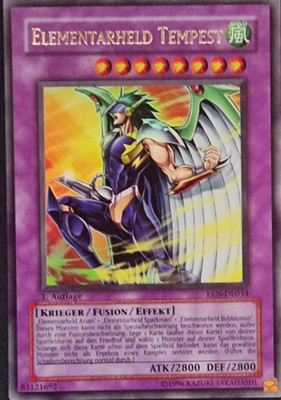 Elementar-Held Tempest EEN-DE034 Ultra Rare Deutsch NM Near Mint YUGIOH