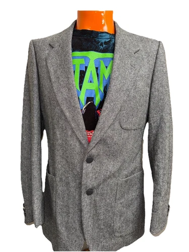 SAINT LAURENT (YSL) Blazer vintage Yves Saint Laurent cappotto sportivo uomo taglia 40 grigio chiaro us intime ottimeioni