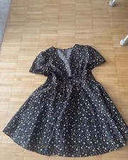 H&M Blusenkleid Damen S/M kurz Kurzarm V-Auss...