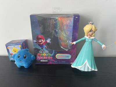 THE SUPER MARIO GALAXY MOVIE 5'' Rosalina Figure Jakks Pacific + B. Luma Keychain