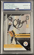 Chris Boswell Signed 2018 Unparalleled Rookie Card PSA/DNA Slabbed Steelers Rare