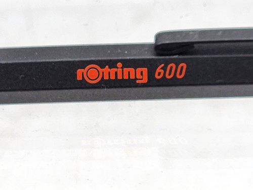 ROtring 600 Ballpoint Pen, Medium Point, Black Ink, Black Barrel, Refillable