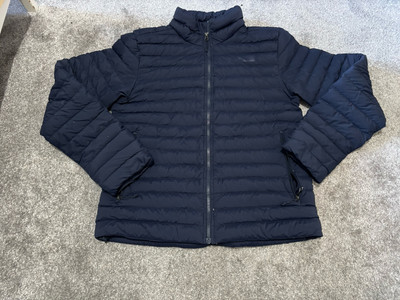 The North Face Stretch Daunenjacke 700 Fill Herren Medium Puffer Blau Packbar