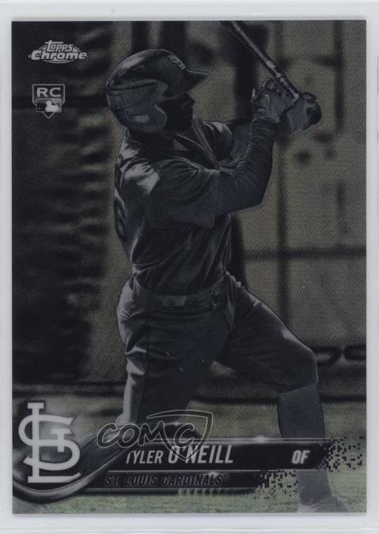 2018 Topps Chrome Negative Refractor Tyler O'Neill #35 Rookie RC 15dh