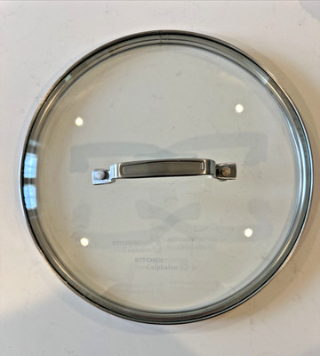 CALPHALON  KITCHEN ESSENTIALS  10  OD Glass REPLACEMENT LID 9.75 In INNER DIA.