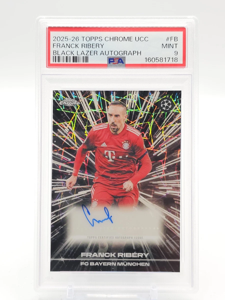 激レア【FRANCK RIBERY】直筆サインカード Topps Chrome UCC 2025-26