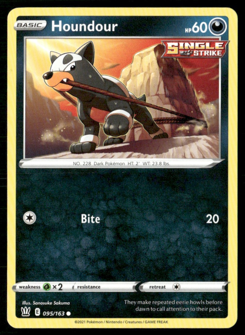 2021 Sword & Shield - Battle Styles Houndour Basic/Common #95