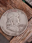 Coin Franklin half dollar 1953d