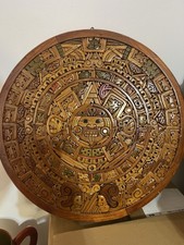 Calendario Maya In Legno Fatto A Mano