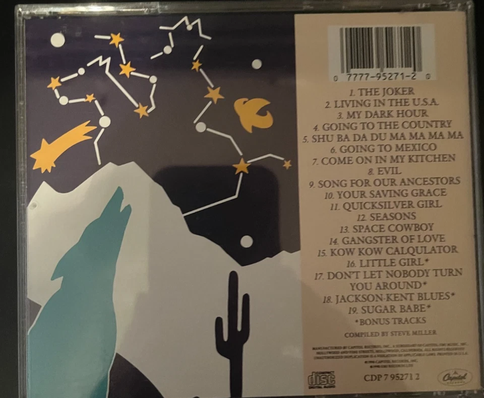 STEVE MILLER BAND THE BEST OF 1968 - 1973 VINTAGE CD 1990 - Image 3 of 3