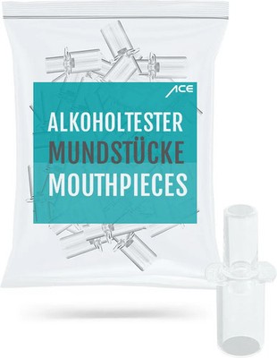 100 ACE Mundstücke, passen für Alkoholtester ACE A, AF-33, ACE X, ACE Q