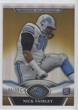 2011 Topps Platinum Gold Refractor 3/50 Nick Fairley #38 z5i