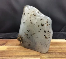 Large Agate Grey Crystal  Freeform Free form Tower 1.5KG