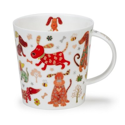 Dunoon Tasse Glitzy Gang Dog Hunde Jumbo 0,48l Cairngorm fine bone china