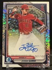 2024 Joswa Lugo 1st Bowman Chrome #01/100 Auto Mini Diamond CPA-JL