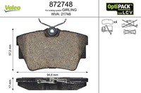 Valeo 872748 Bremsbelagsatz, Scheibenbremse Passend FüR Nissan Opel Renault