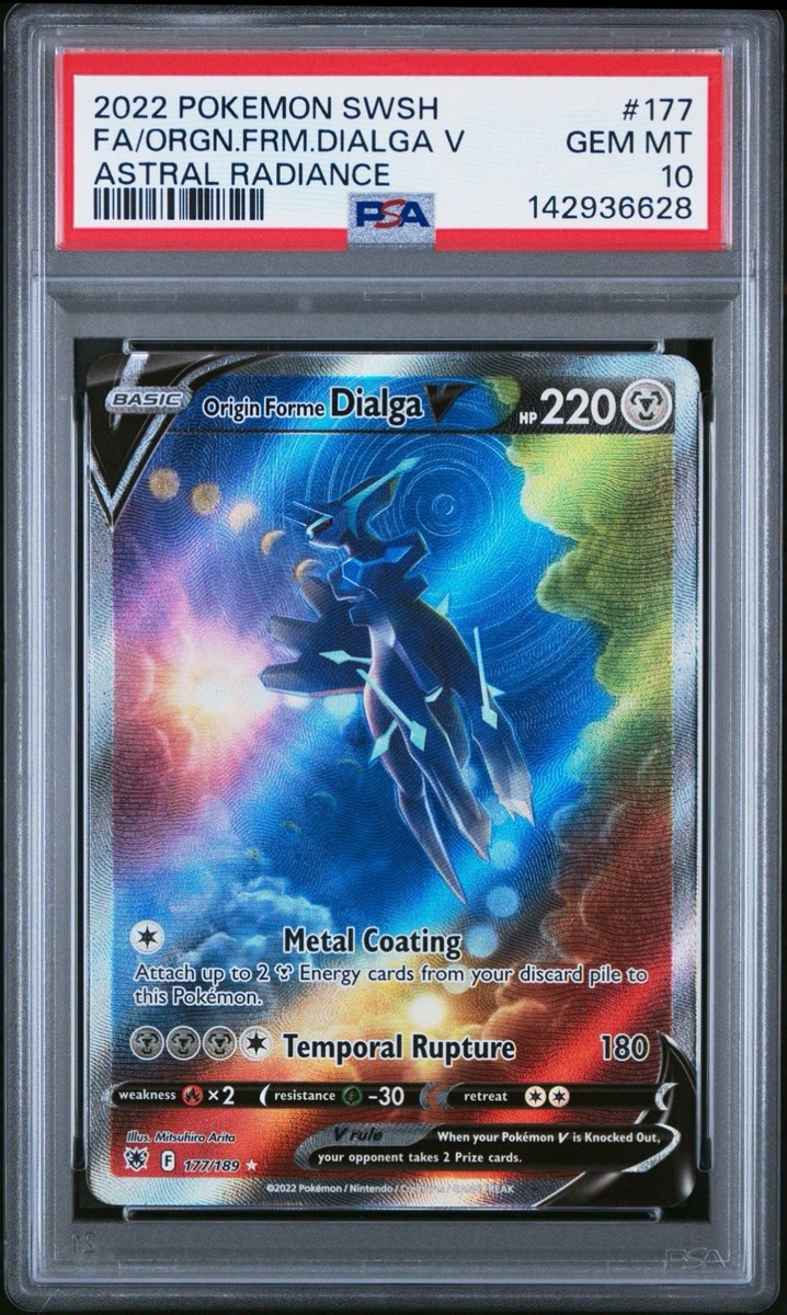 Origin Forme Dialga V PSA 10 Alternate Art 177/189 Astral Radiance