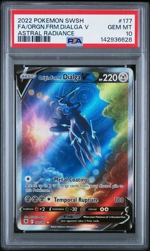 Origin Forme Dialga V PSA 10 Alternate Art 177/189 Astral Radiance Pokemon Card