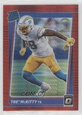 2021 Panini Donruss Optic Rated Rookie Red Hyper Prizm Tre' McKitty #284 00em