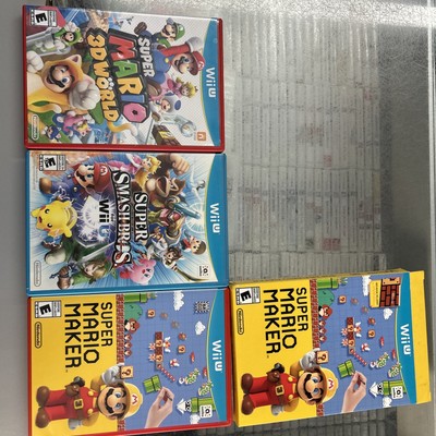 Smash Bro Mario 3d World Maker Bundle Nintendo Wii U 2015 Complete Very Good