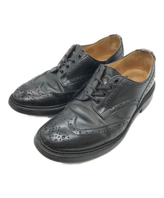 Tricker's Bourton Black Leather Dress Shoes UK8.5 Men Size 26.5