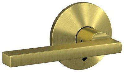 Schlage FC21-LAT-KIN Custom Latitude Passage & Privacy Door Lever - Brass