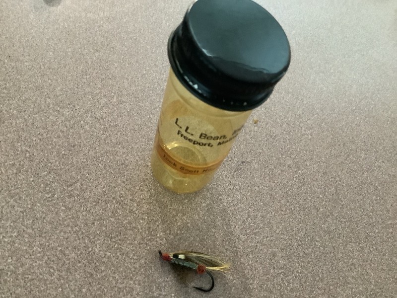 ll bean vintage Rare W Duncan “Blue Doctor” salmon fly, Mint and unfished!