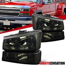 Fit 2003-2006 Chevy Silverado Avalanche Smoke Headlightsbumper Signal Lamps Fit 2003-2006 Chevy Silverado Avalanche Smoke Headlightsbumper Signal Lamps