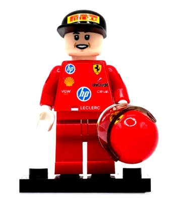 LEGO F1 Formula 1 Minifigure Racing Driver Fan - Charles Leclerc - 2025 Ferrari