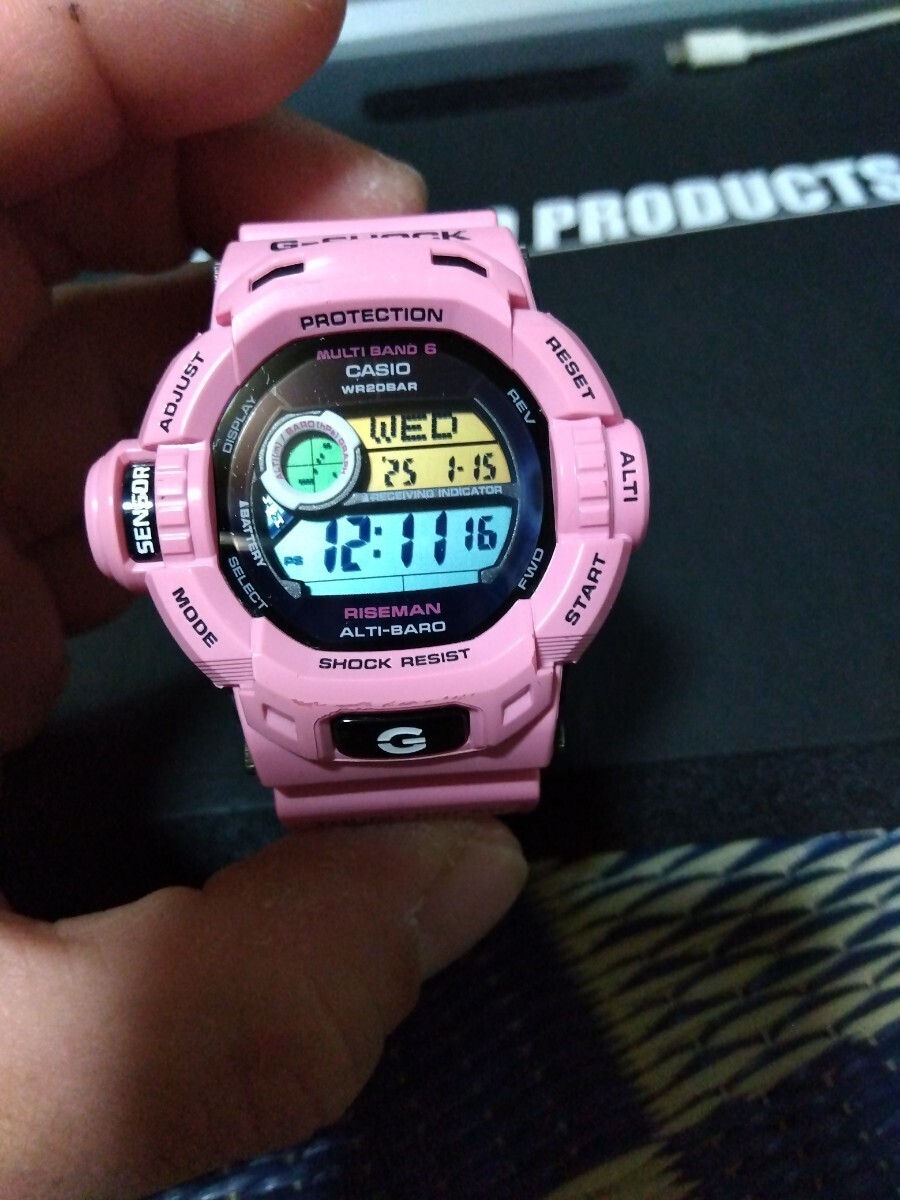 Casio G-Shock Gw-9200Kj-4Jr Riseman 2010 Pink from Japan Casio G-Shock Gw-9200Kj-4Jr Riseman 2010 Pink from Japan