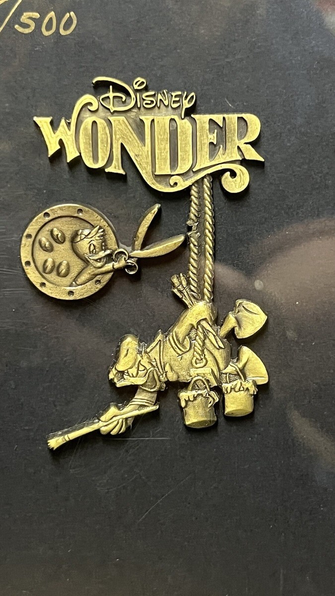 Rare Disney Cruise DCL Wonder Inaugural Framed Art Pin Ariel