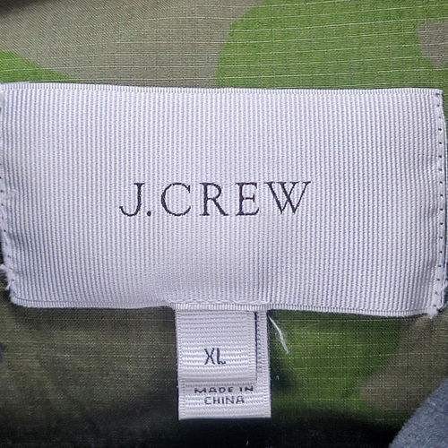 J Crew XL Green Camo Hooded Boyfriend Utility Field Jacket - Picture 7 of 10