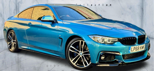 FRONT SPLITTER FOR BMW 4 SERIES F32 F33 F36 M PERFORMANCE LIP GLOSS BLACK 2013+ - Picture 12 of 14