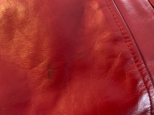 Vintage 80s FRIGHT NIGHT PART 2 PROMO VARSITY JACKET LEATHER WOOL RED BLACK M - Picture 7 of 7