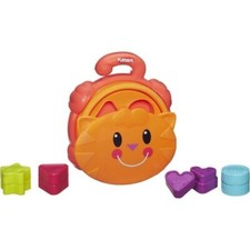 Shape Sorter Baby Colourful cat Container Shapes Hasbro With Closed Lid Box Toy